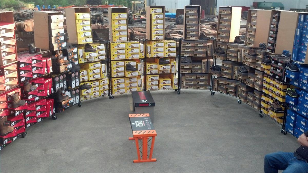 Large mobile inventory inside the DIBS Safety Mobile Store